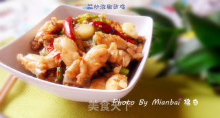 蒜炒泡椒田鸡的做法