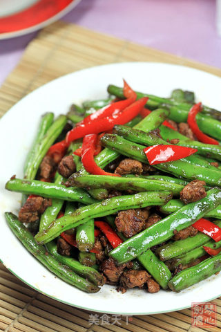 肉末炒四季豆的做法