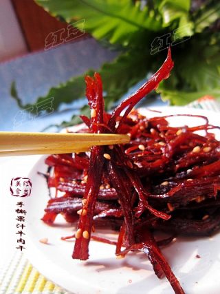 馋嘴小吃---手撕果汁牛肉干