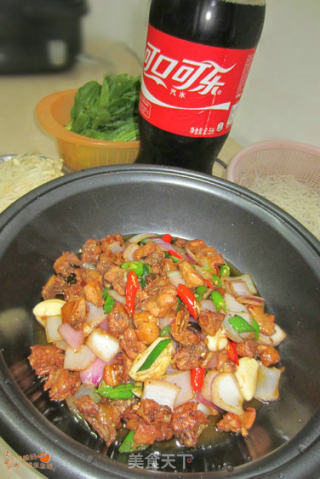 香辣鸡煲火锅的做法