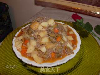肉末炖土豆的做法