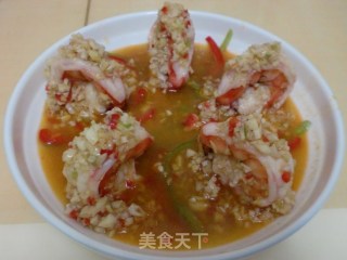 鲜蒸芙蓉虾的做法