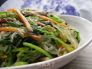 菠菜粉丝的做法