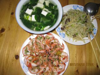 片蒸基围虾的做法