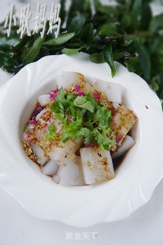 凉拌玫瑰绿豆粉的做法