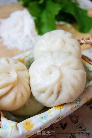 小白菜海米包的做法
