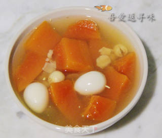 莲子木瓜糖水