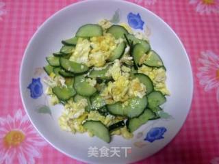 黄瓜炒鸡蛋的做法