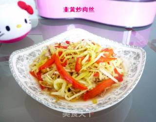 韭黄炒肉丝的做法