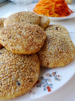 芝麻豆沙江米饼的做法