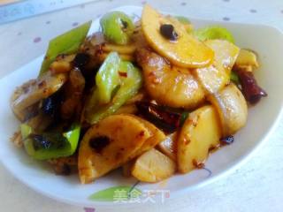 五花肉炒笋片的做法
