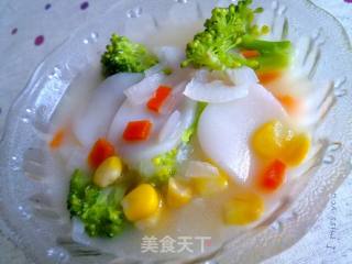 杂蔬年糕汤的做法