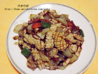 爆炒鱿鱼花的做法