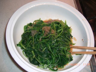 菠菜拌粉丝的做法