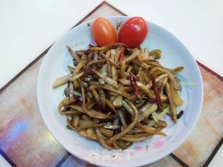 尖椒炒酸扁豆的做法