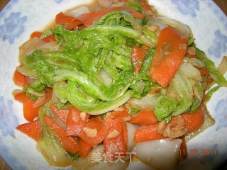 家常小菜——胡萝卜白菜的做法