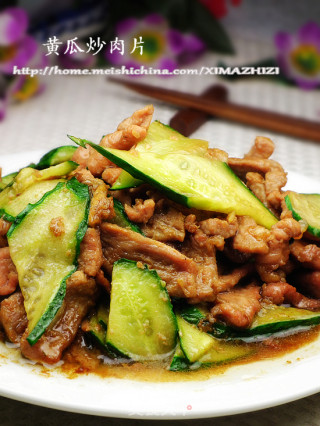 经典家常菜---黄瓜炒肉片的做法