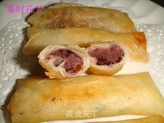 豆沙春卷的做法
