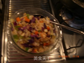 奶香虾仁炒饭的做法