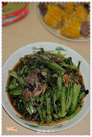 豆豉鲮鱼炒麦菜的做法