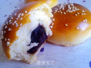 豆沙餐包的做法