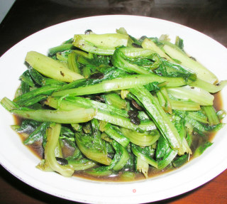 豆豉油麦菜的做法