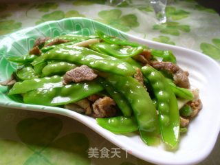 荷兰豆炒肉丝的做法