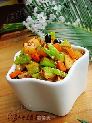 牛肉豆豉苦瓜丁的做法