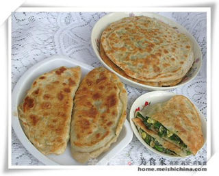 绿豆菜韭菜素盒子的做法