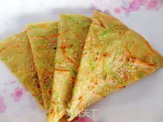 双丝芝麻鸡蛋饼的做法
