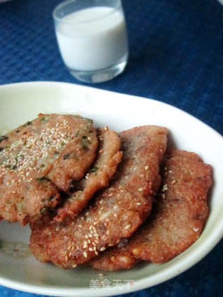 香煎双味麦粿的做法