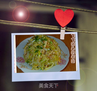 韭黄拌蛋皮的做法