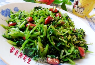 香菜拌花生的做法