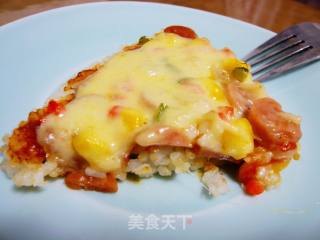 香肠米饭小披萨的做法