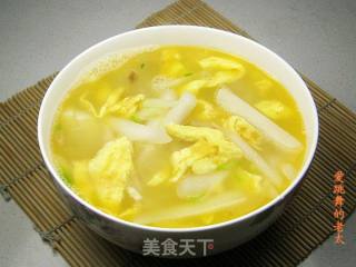 北杆菜蛋皮汤的做法