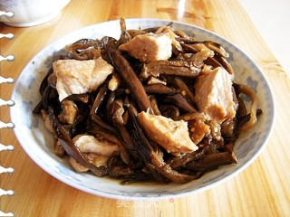 肉块炖茄子干的做法
