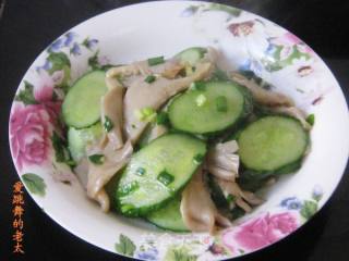 平菇炒黄瓜的做法