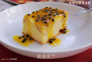 香蕉百香果蛋糕的做法