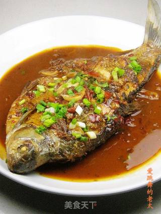 红油豆瓣酱烧鳊鱼的做法