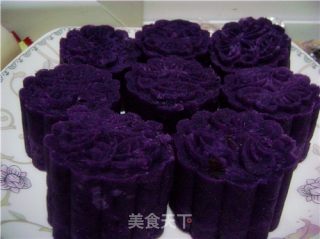 不用烤得紫薯月饼的做法