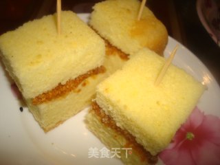 花生夹心海绵蛋糕的做法