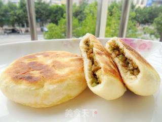 豆角肉馅发面饼的做法