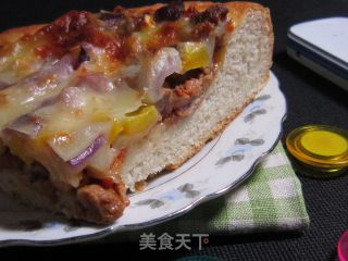 洋葱彩椒牛肉披萨的做法