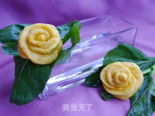 奶香玫瑰馒头的做法