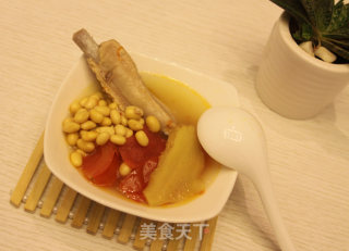 番茄黄豆排骨汤的做法