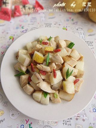 【百姓家的冬季养生菜】鸡脯肉三丁
