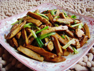 韭香豆干的做法