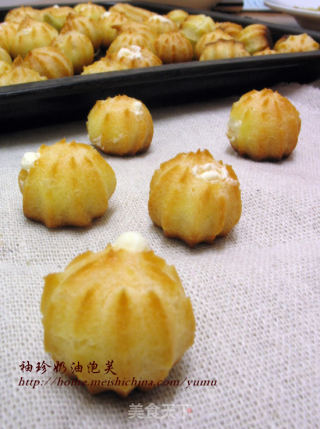 冷冻之后更美味【袖珍奶油泡芙】的做法
