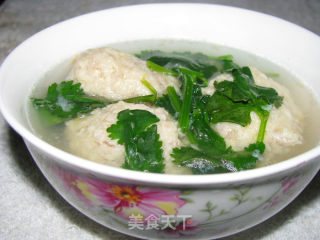 香菜肉圆汤的做法