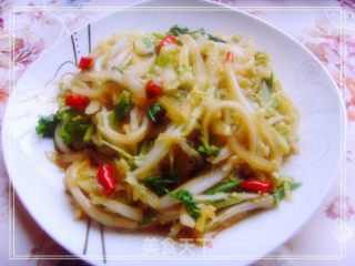 清炒白菜丝的做法